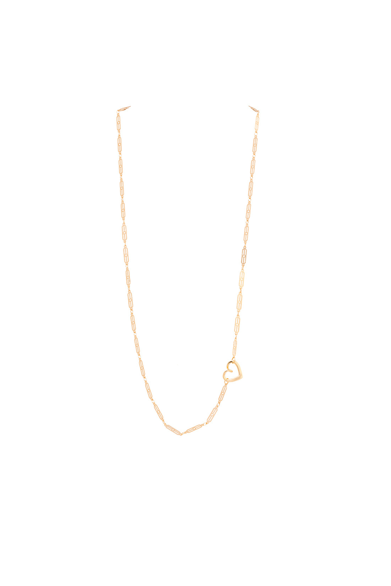 Con Amor Gold Baroque Chain Necklace, Main, color, Gold