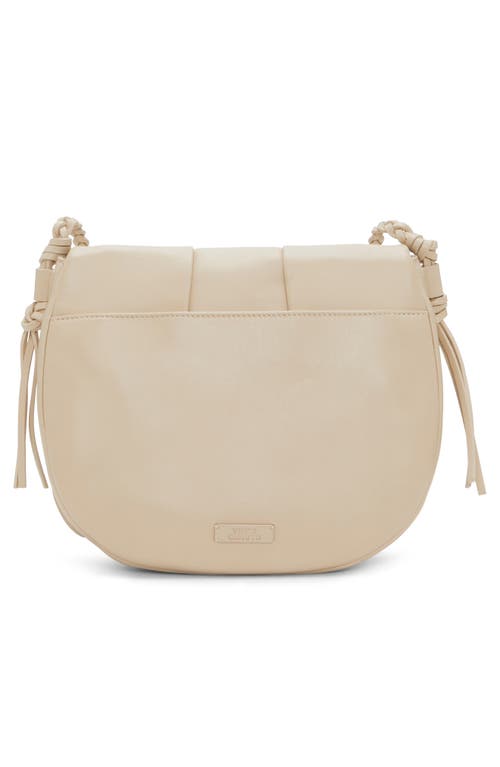 Vince Camuto Espen Leather Saddle Bag In Light Beige