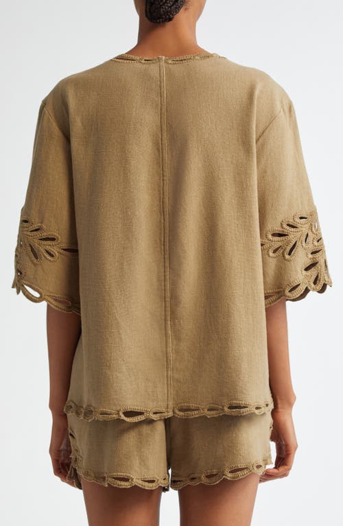 ISABEL MARANT ÉTOILE ISABEL MARANT ÉTOILE SHANA EMBROIDERED COTTON PEASANT SHIRT