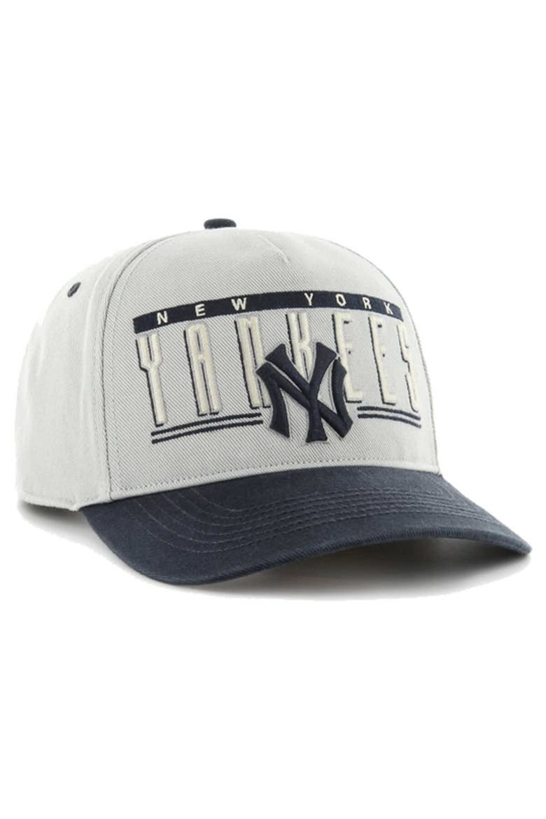 Men's '47 Gray New York Yankees  Double Headed Baseline Hitch Adjustable Hat, Alternate, color, Gray