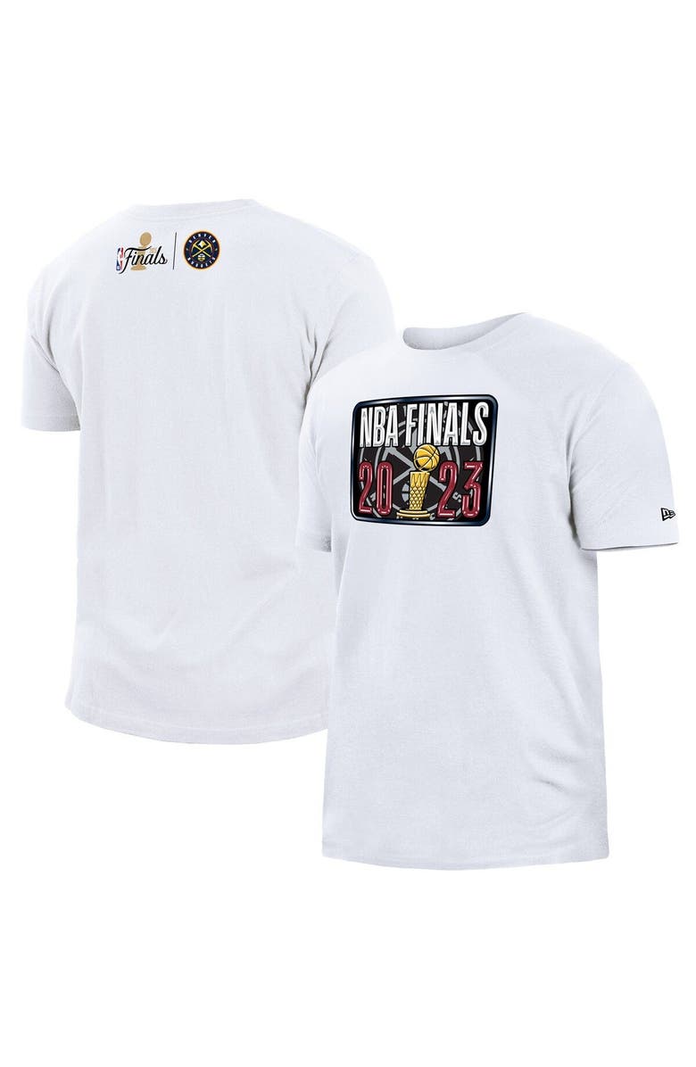 New Era Men's New Era  White Denver Nuggets 2023 NBA Finals Hook T-Shirt, Main, color, 