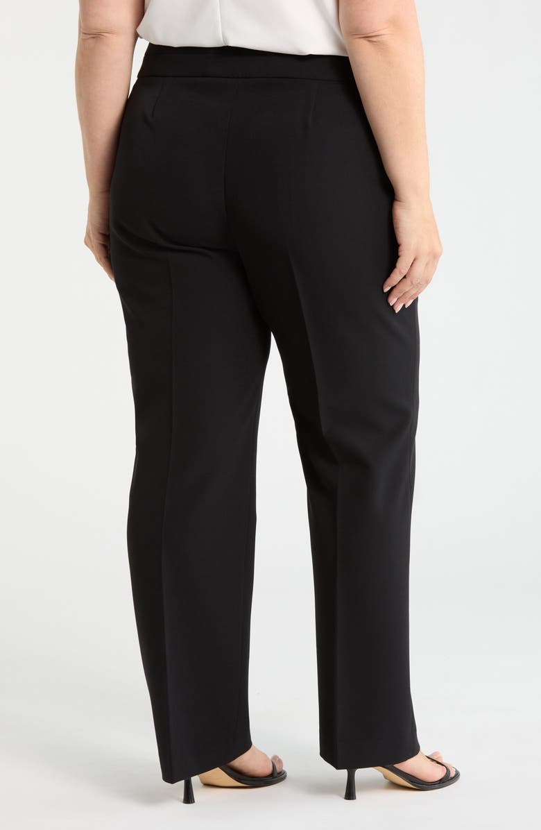 Tahari ASL Bell Bottom Pants, Alternate, color, Black