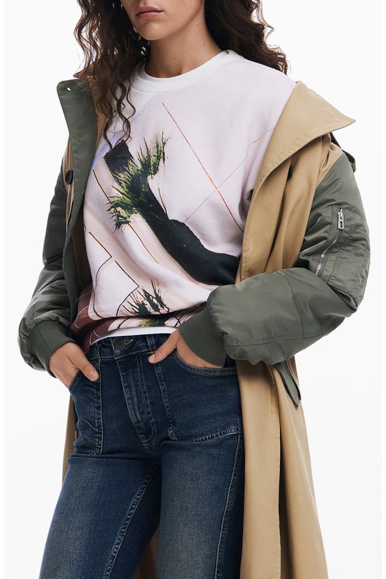 Abstract Print Crewneck Sweatshirt, Alternate, color, MATERIAL FINISHES