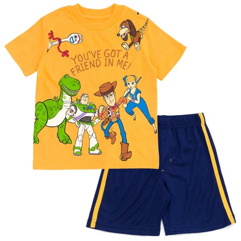 Toy Story Buzz Lightyear T-Shirt & Mesh Shorts Set (Toddler & Little Kid)