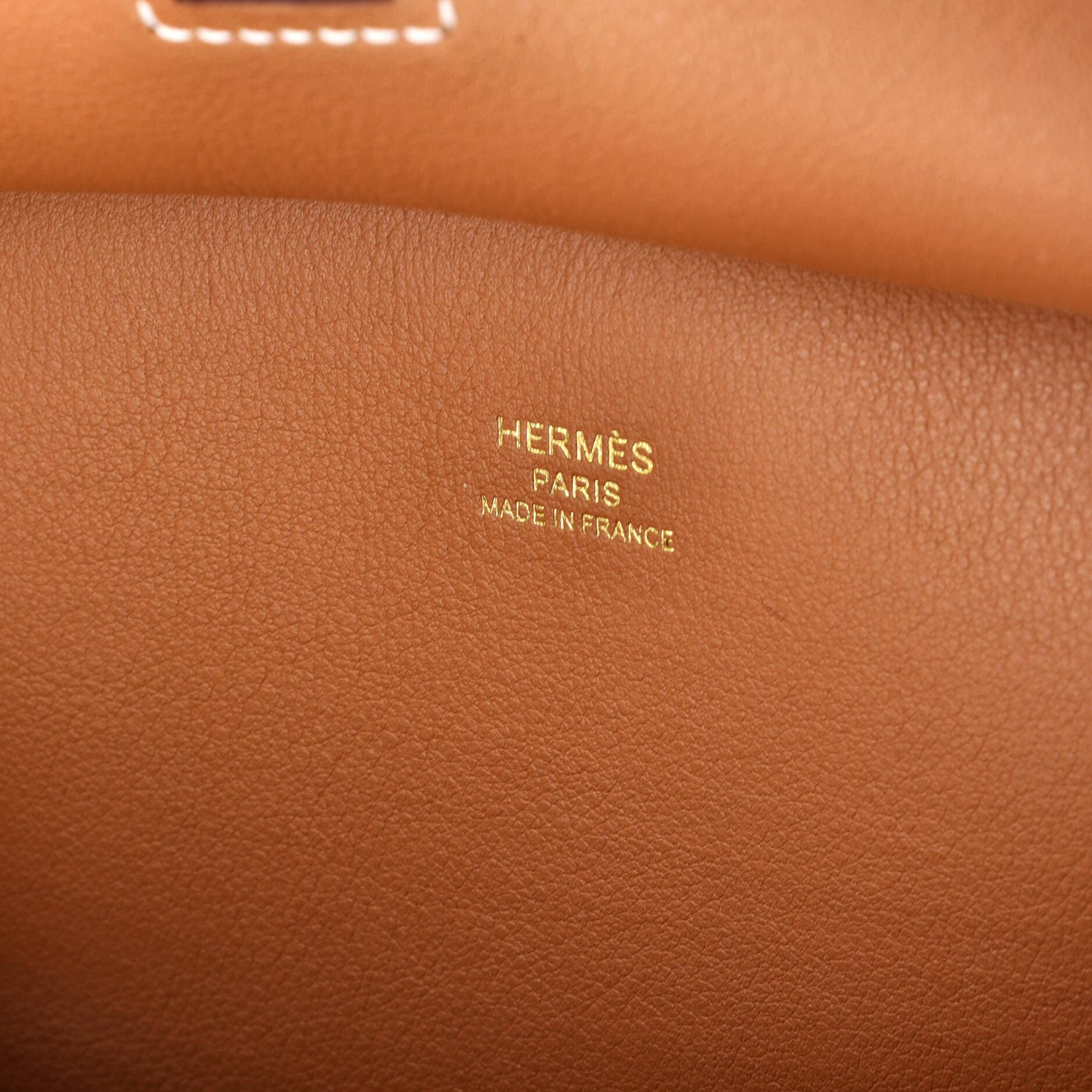 Pre-Owned Hermes Jypsiere Bag Swift Mini, Alternate, color, Gold