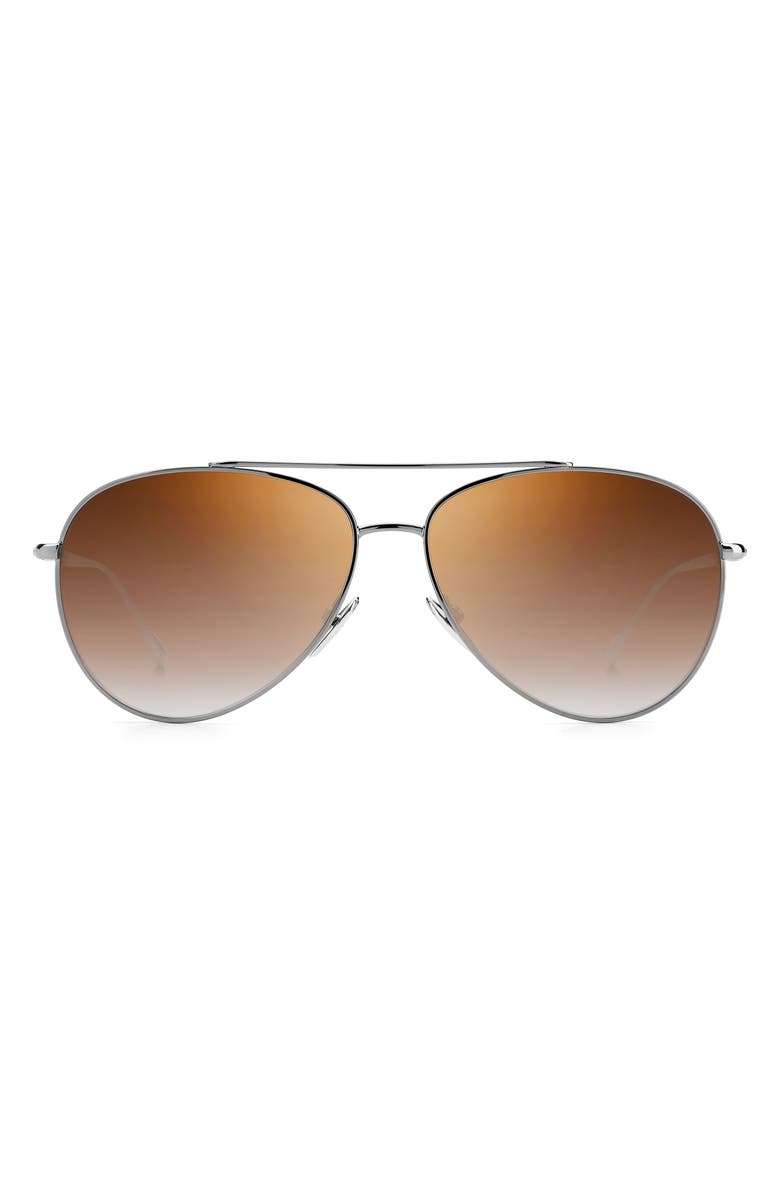 Isabel Marant 60mm Gradient Aviator Sunglasses, Main, color, Dark Ruthen