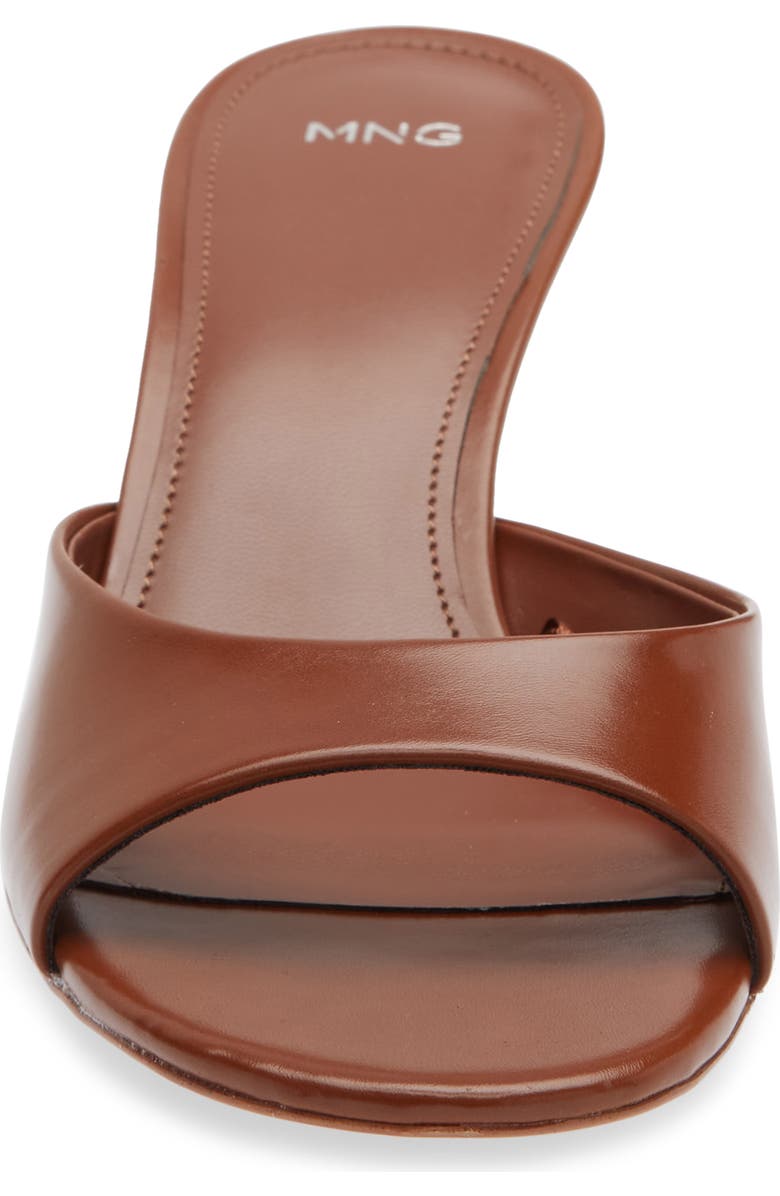 MANGO Sandy Sandal, Alternate, color, Cognac