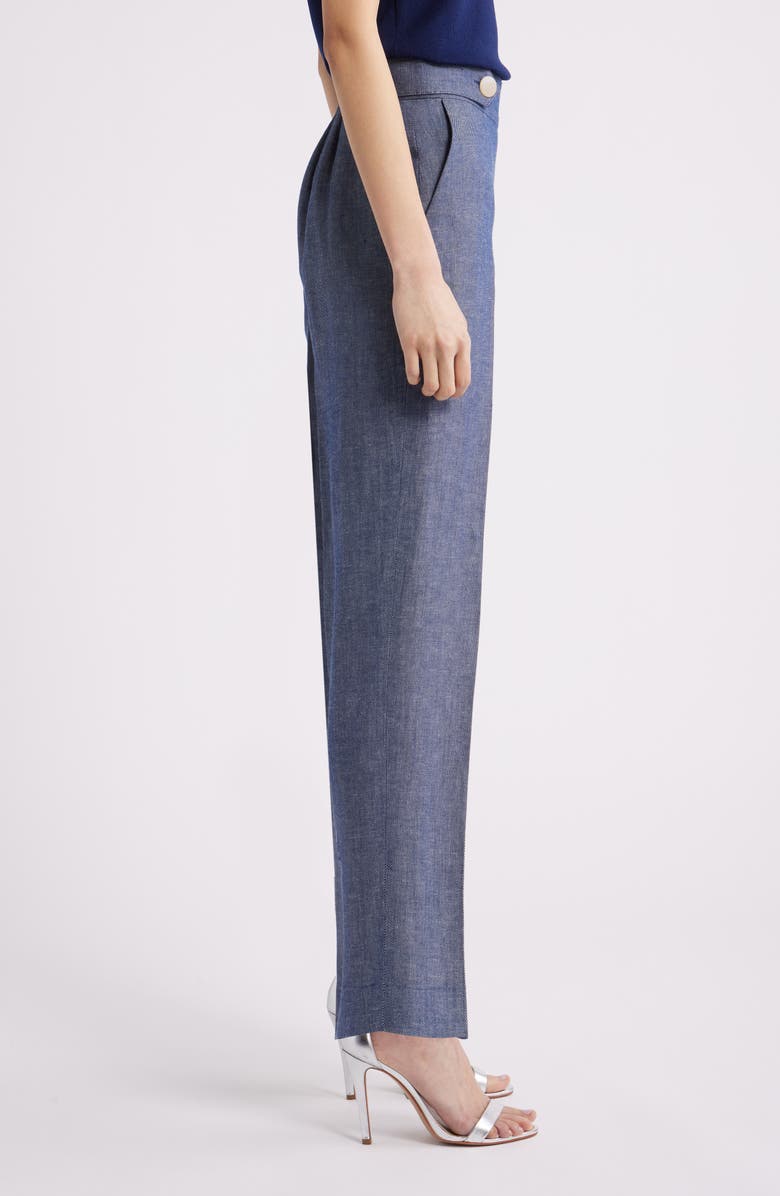 Anne Klein Pull-On Crop Wide Leg Pants, Alternate, color, Dark Blue