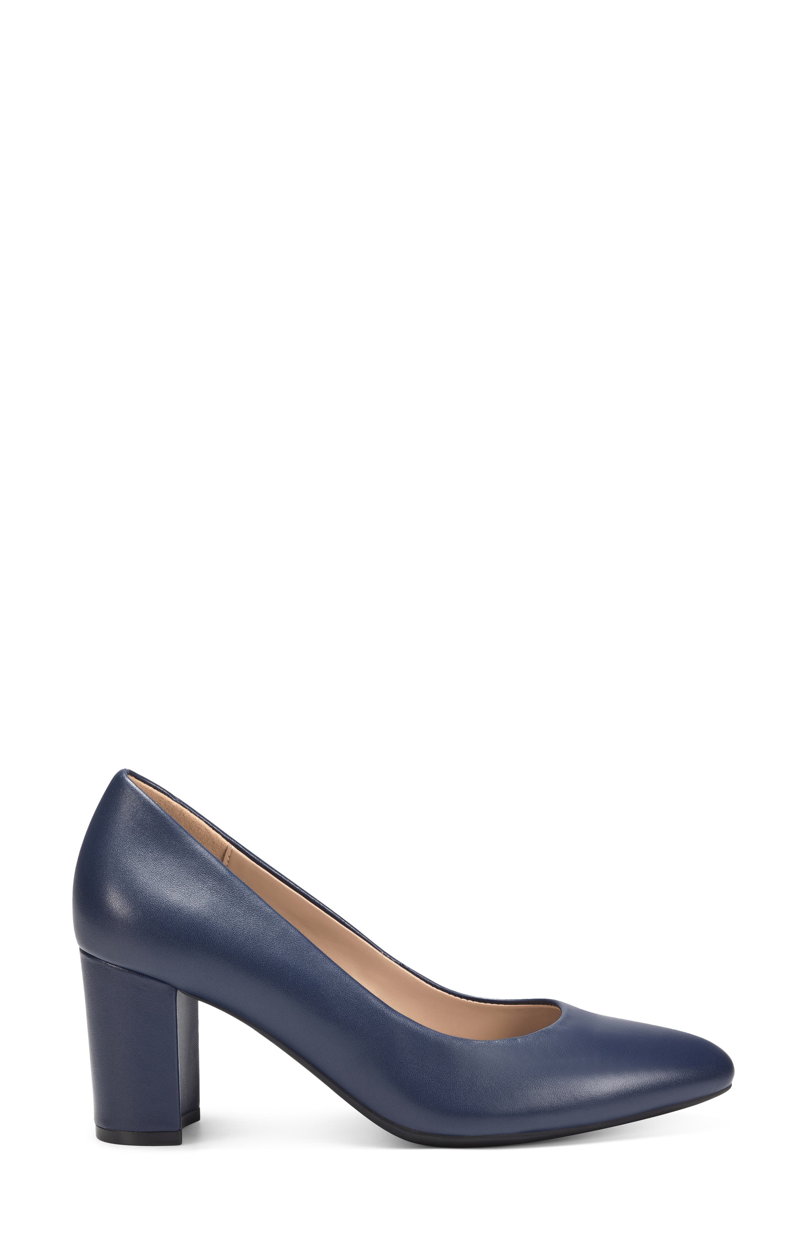 Bette Pump, Alternate, color, NAVY LEATHER