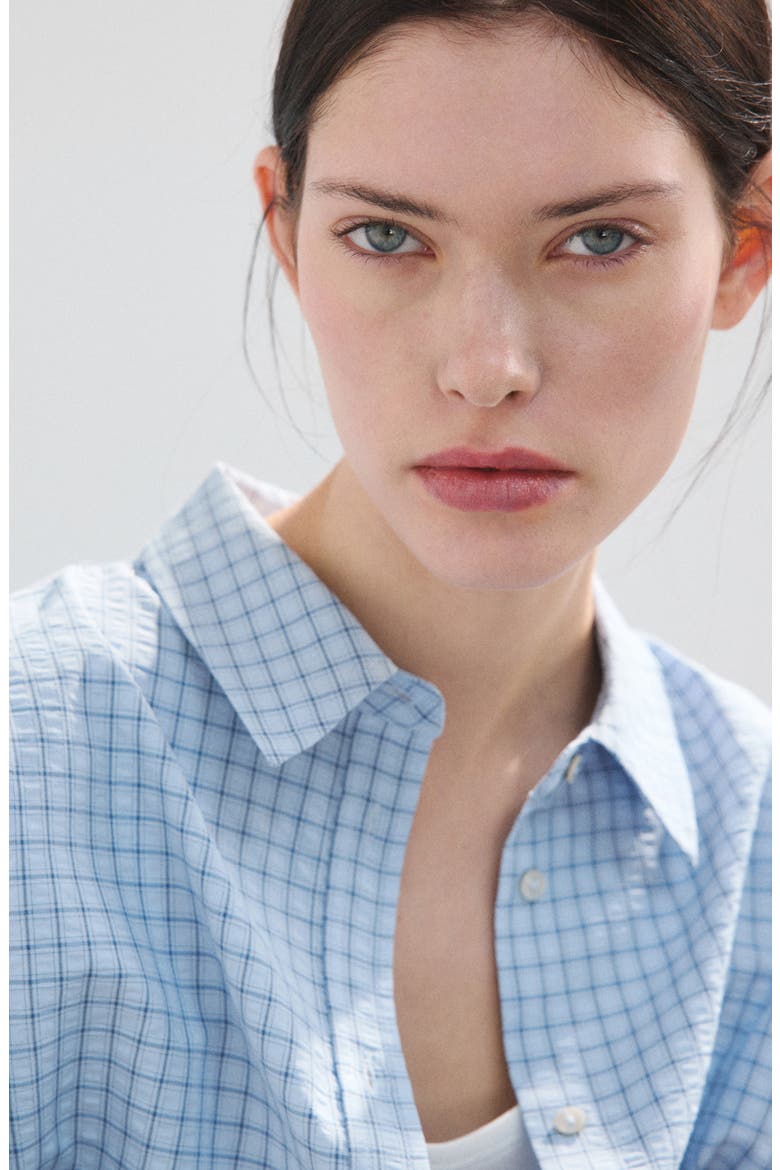 Checked Shirt, Alternate, color, SKY BLUE