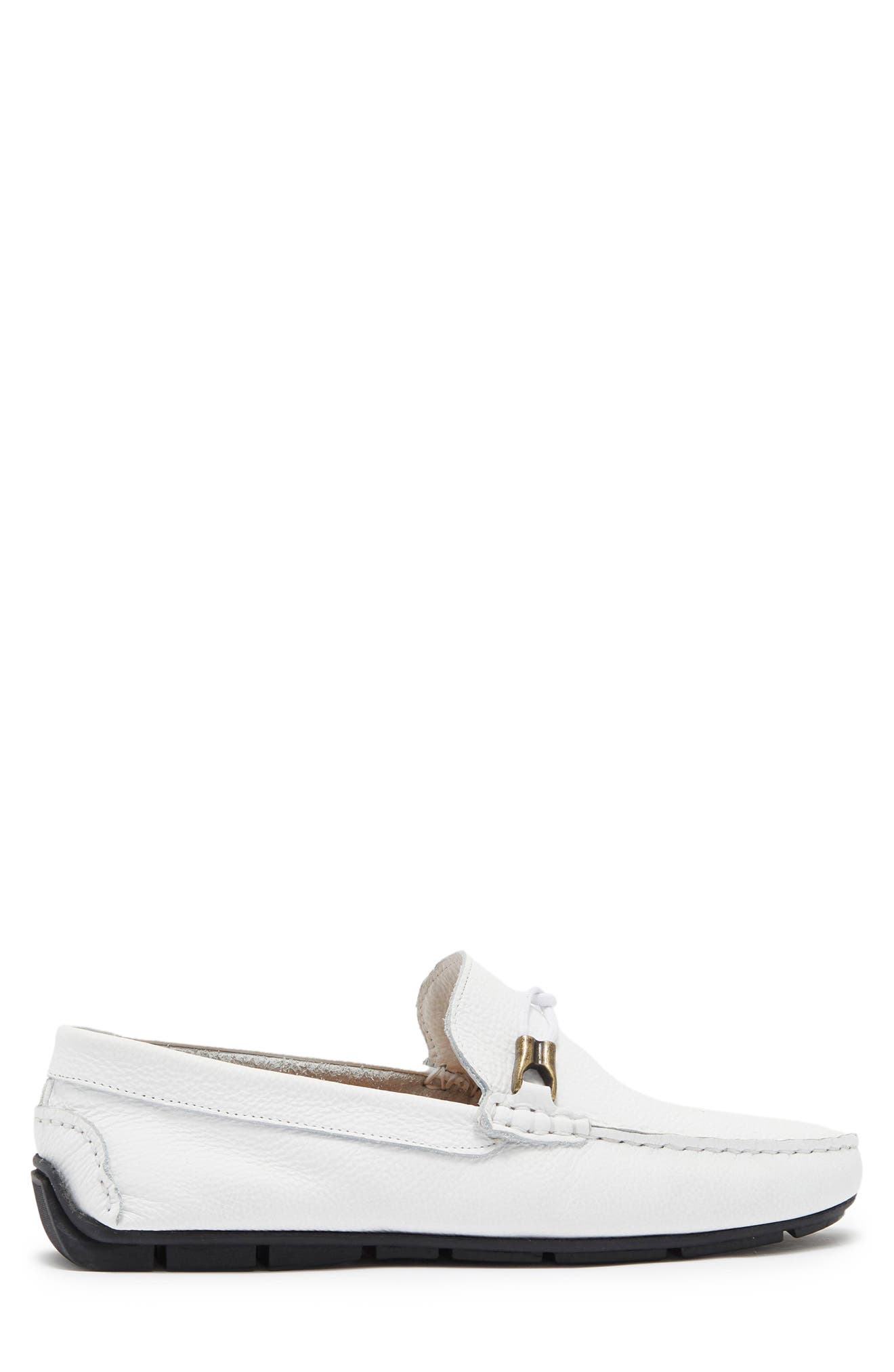 Leighton Leather Bit Loafer, Alternate, color, WHITE