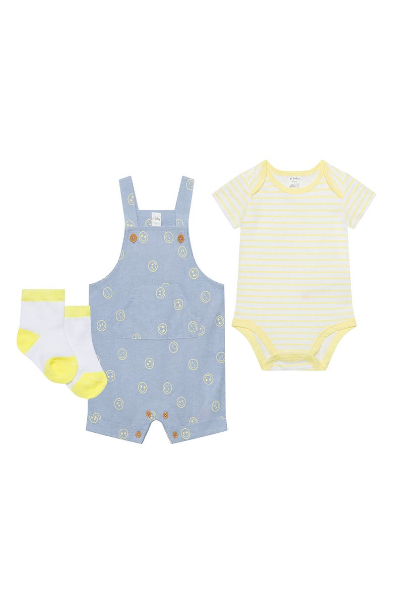 PL Baby by Petit Lem 3-Piece Overall Set, Main, color,