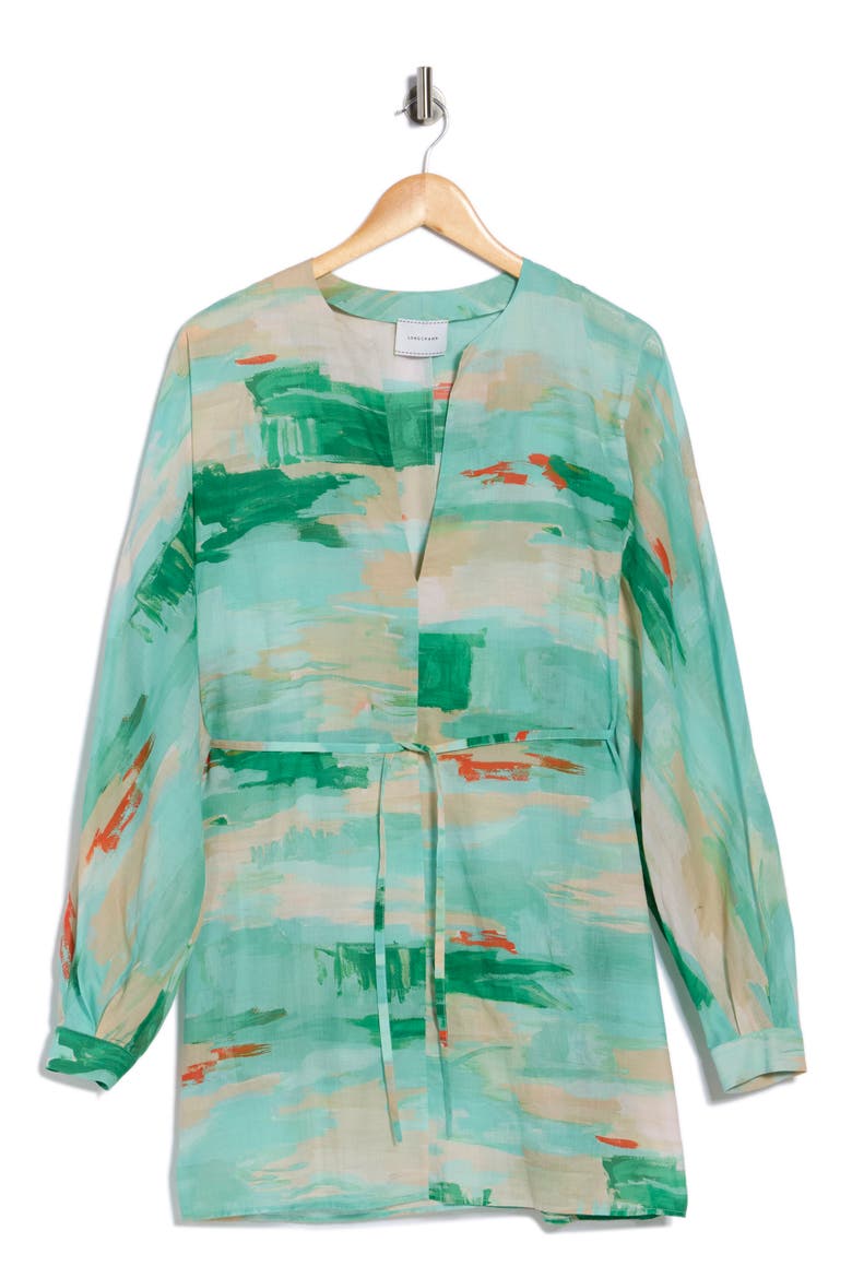 Cotton Tunic, Alternate, color, AQUA
