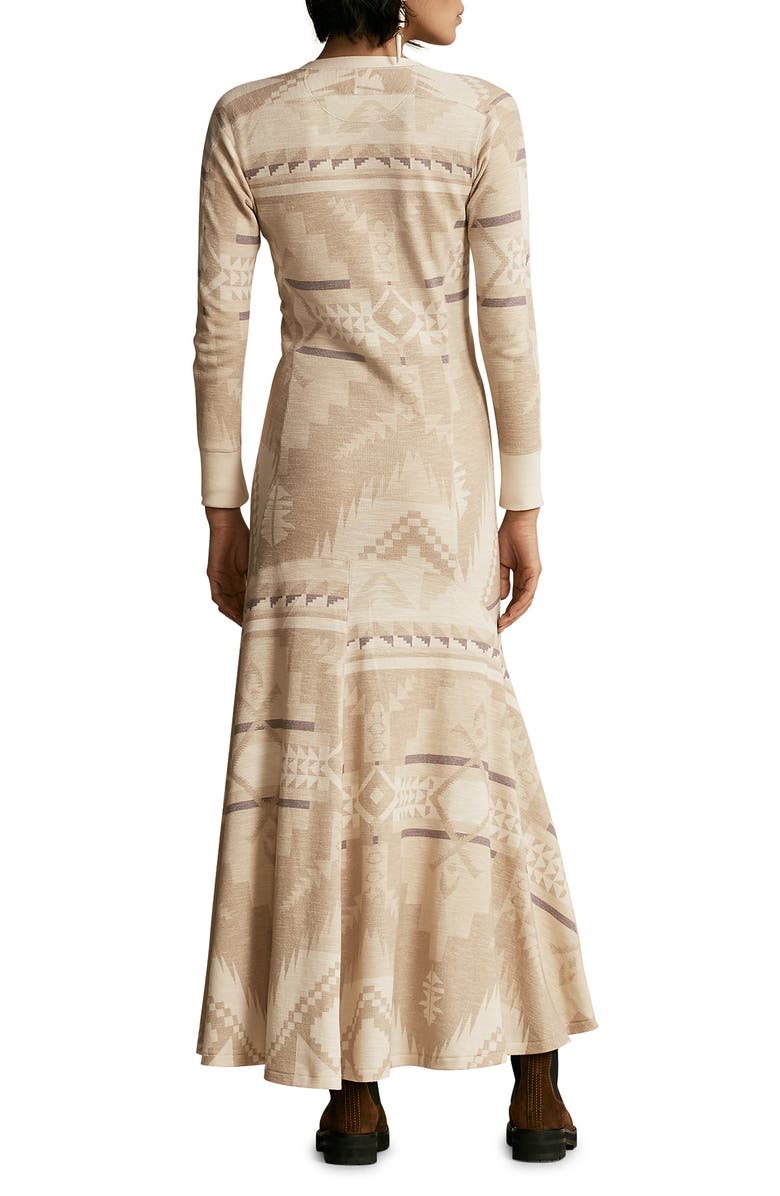 Polo Ralph Lauren Long Sleeve Cotton Henley Dress, Alternate, color, 