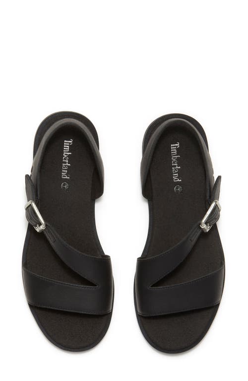 Timberland Flat Sandals Woman Color Black In Black Full Grain