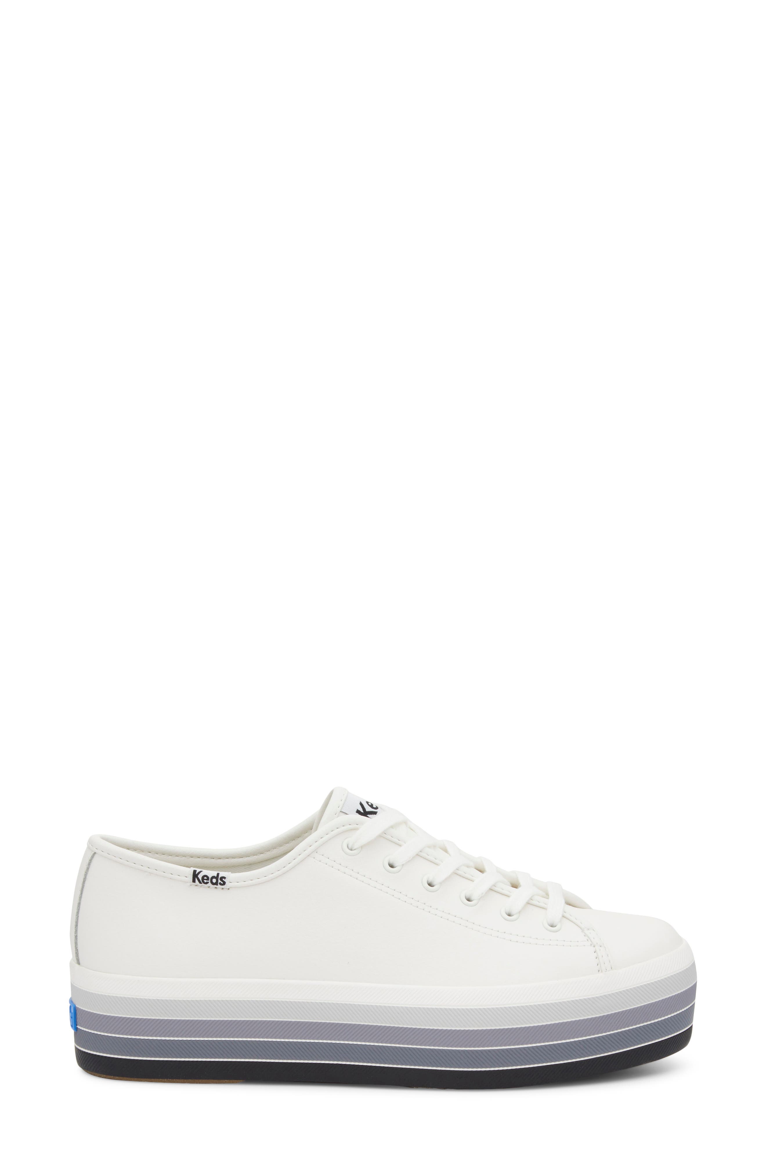 Keds<sup>®</sup> Trip Up Platform Sneaker, Alternate, color, White Leather