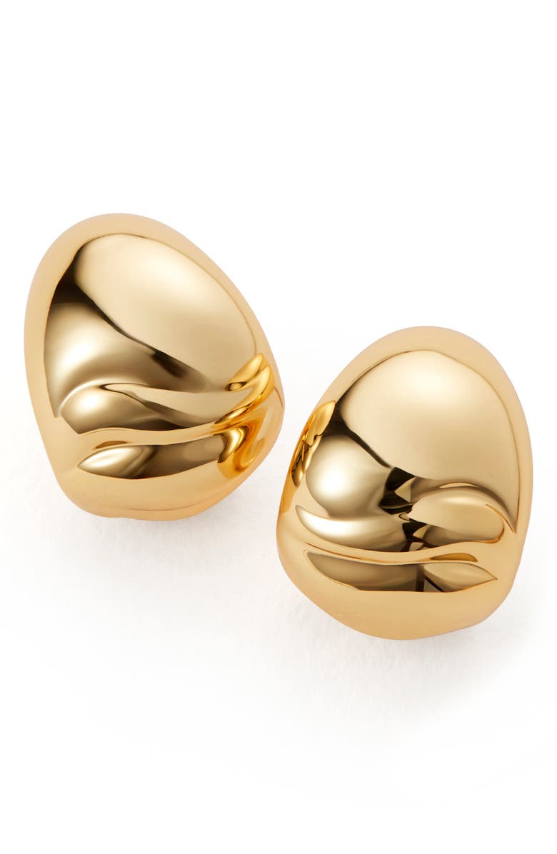 JENNY BIRD Nelle Sculpted Hoop Earrings, Main, color, High Polish Gold