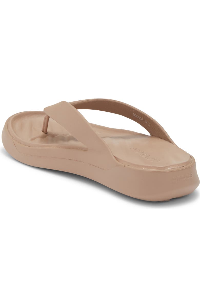 CROCS Getaway Platform Flip Flop, Alternate, color, Latte