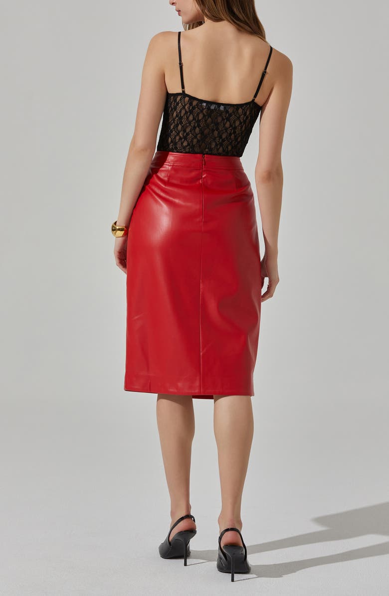 ASTR the Label Ladonne Faux Leather Skirt, Alternate, color, 