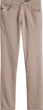AG Everett Slim Straight Leg Cotton & Linen Blend Jeans