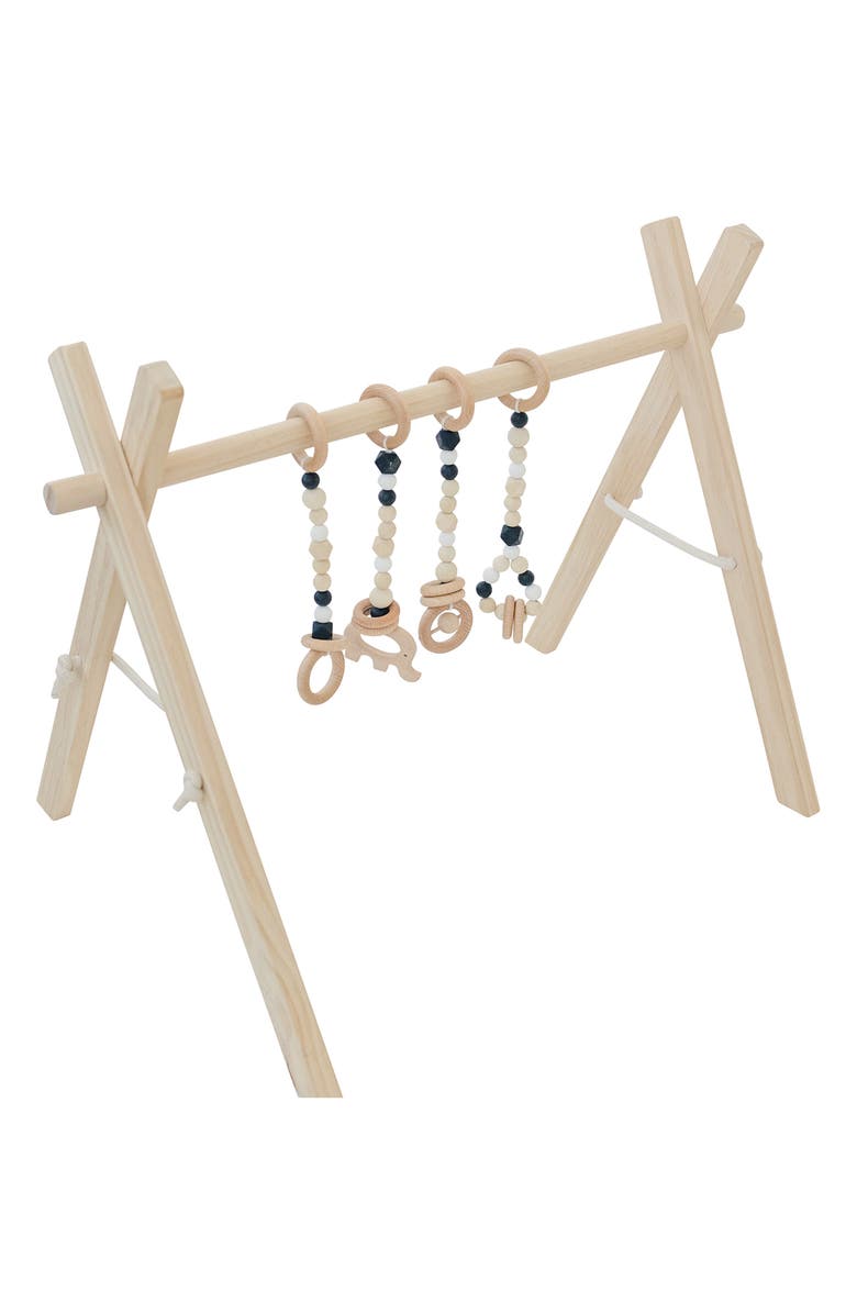 Poppyseed Play Wooden Baby Gym, Alternate, color, Black