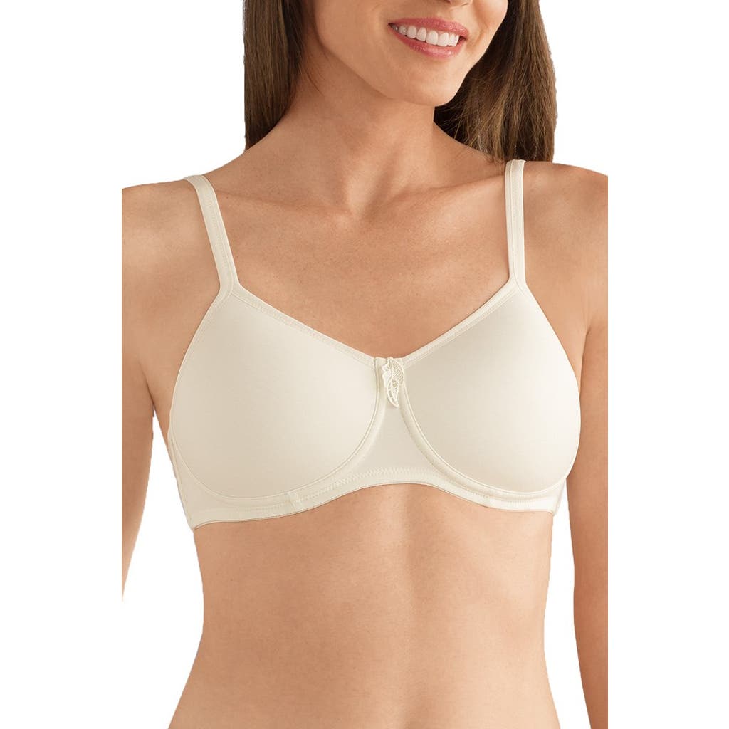 Amoena Lara Padded Wire-free Bra In White