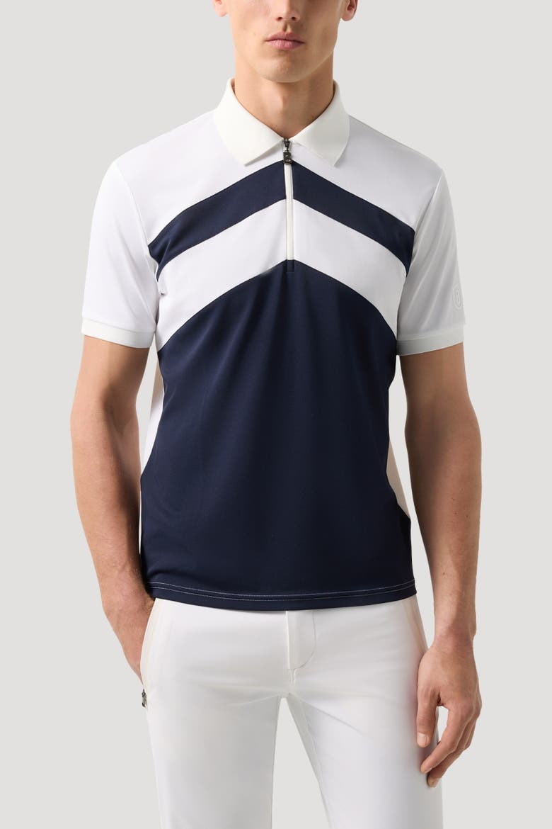 Cuno Functional Short-Sleeved Top, Alternate, color, Navy blue/white