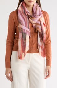 Vince Camuto Supersoft Marble Wave Oblong Scarf
