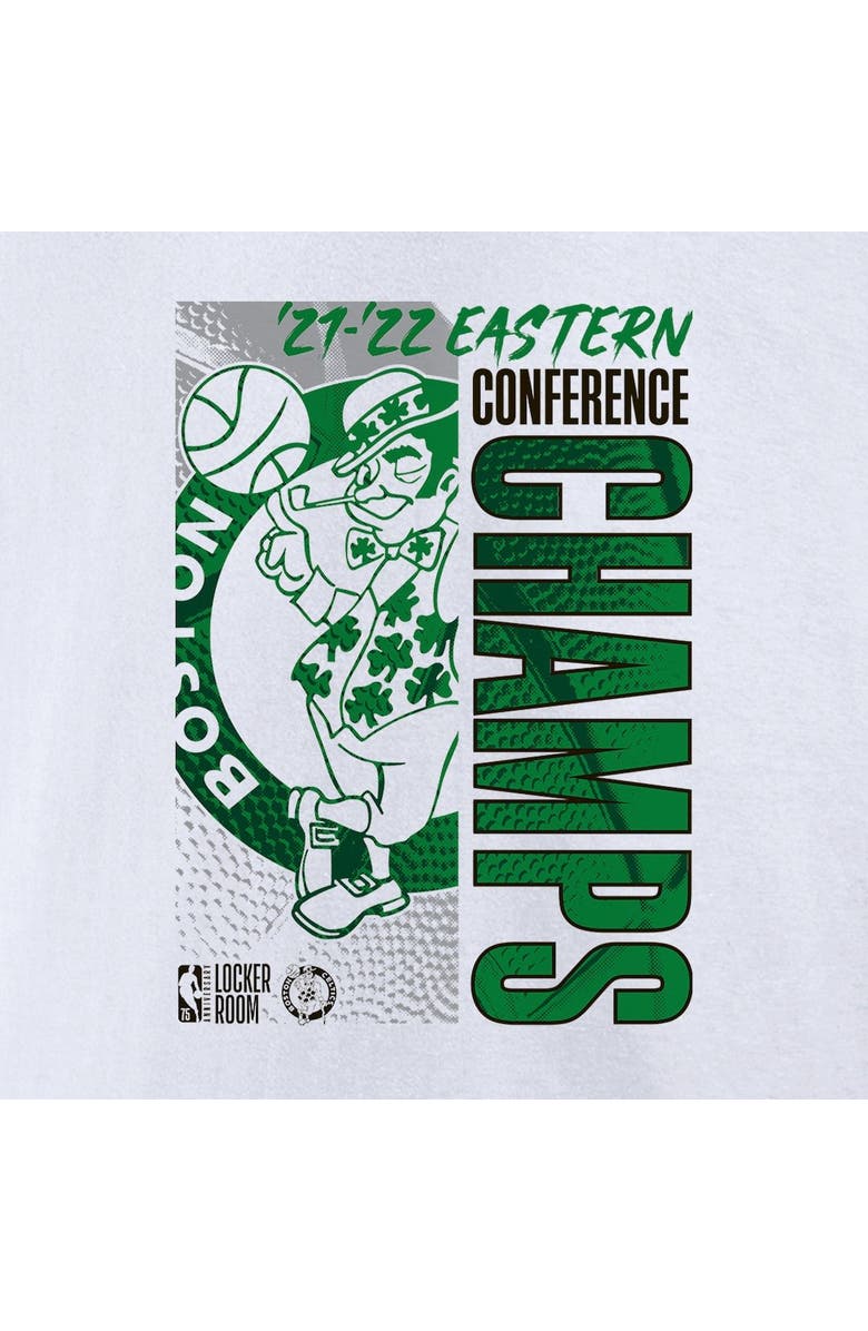 FANATICS Women's Fanatics Branded White Boston Celtics 2022 Eastern Conference Champions Locker Room V-Neck T-Shirt, Alternate, color, 
