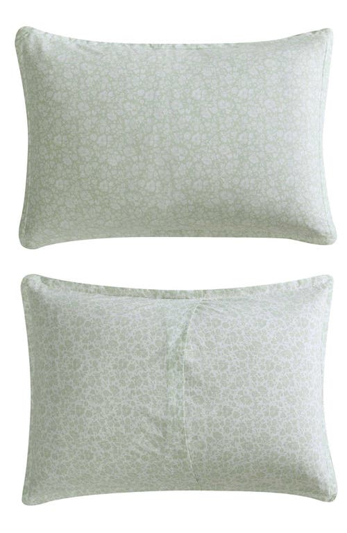 Laura Ashley 3-piece Quilt & Sham Set In Pale Green