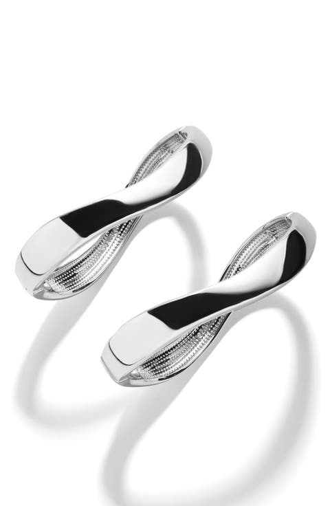 Tiana Set of 2 Wavy Bangle Bracelets