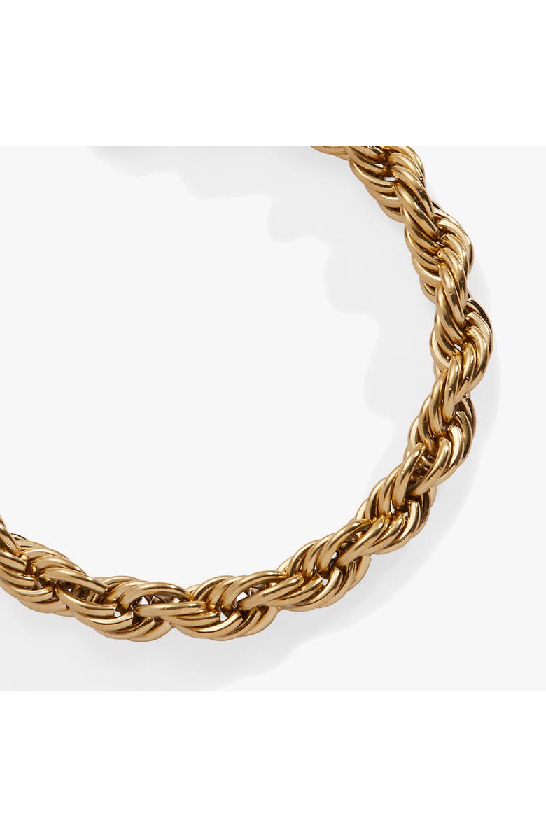 Alex and Ani Large Rope Chain Toggle Bracelet, Alternate, color, Gold