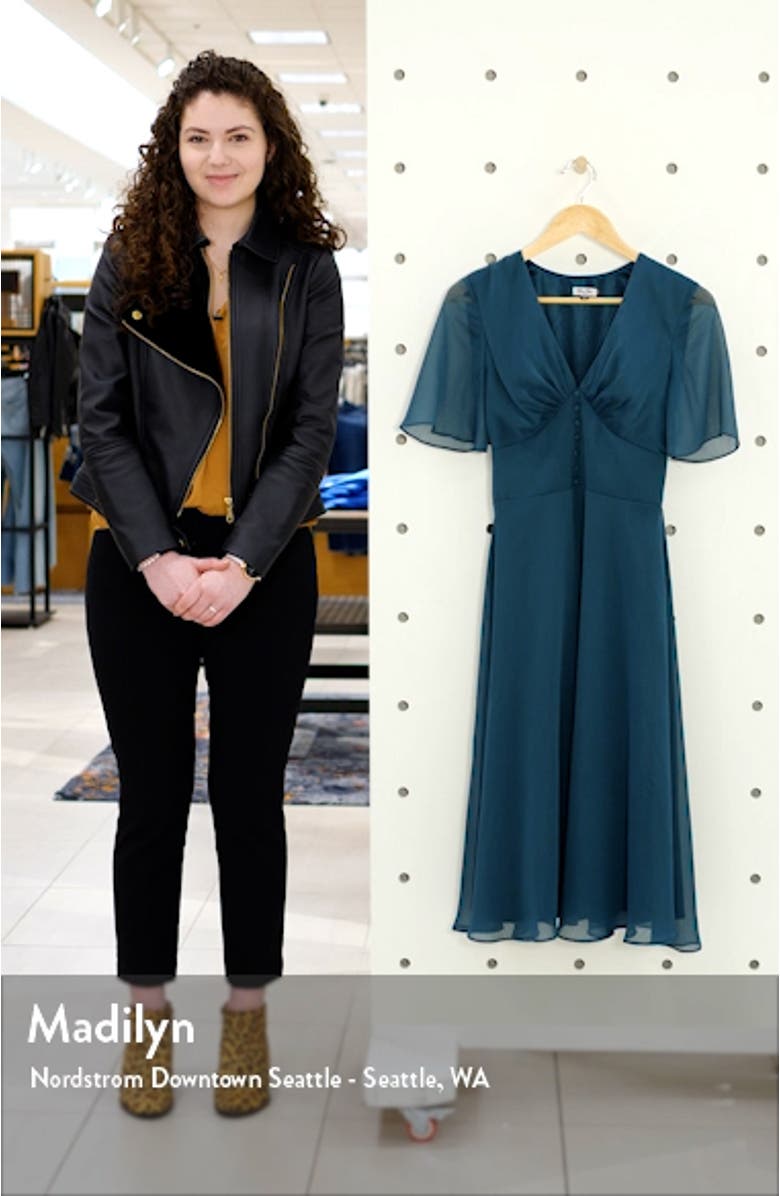 Oria A-Line Chiffon Dress, sales video thumbnail