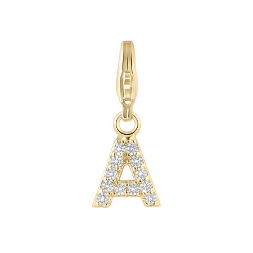Electric Picks Initial Charm In Gold - A
