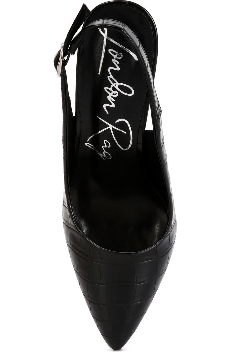 LONDON RAG Macha Croc Embossed Slingback Pump, Alternate, color,