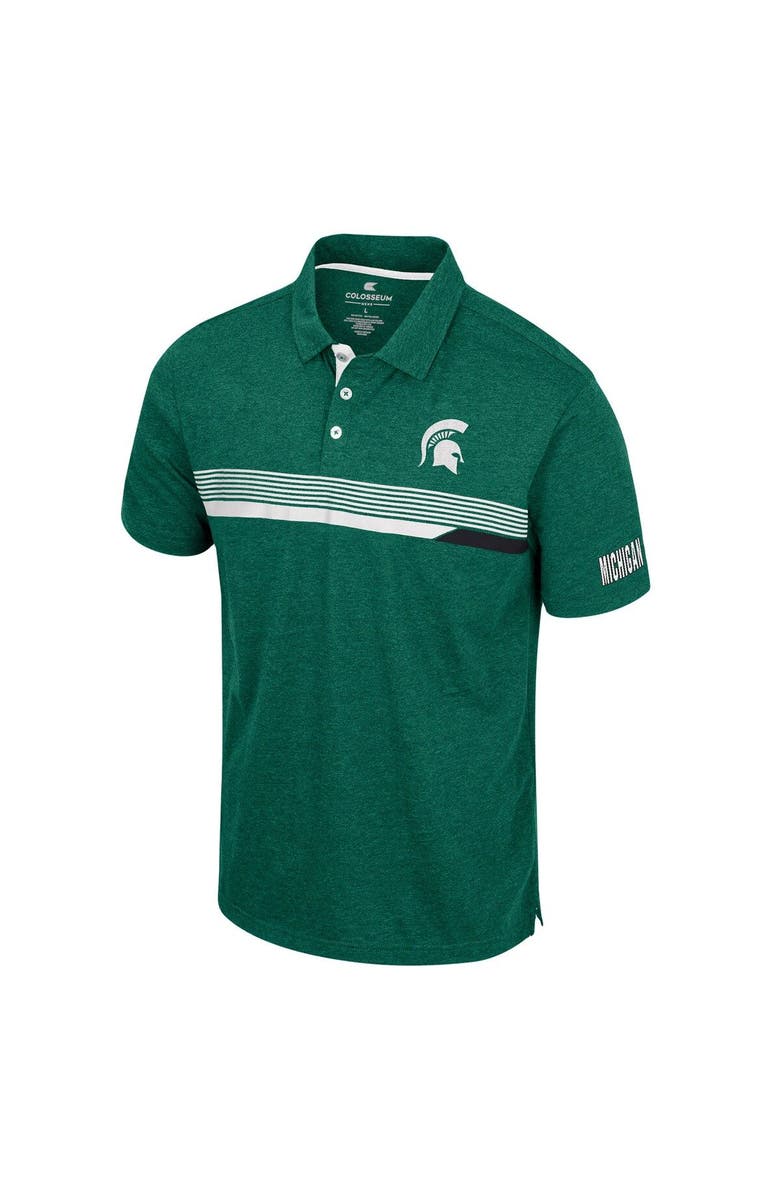 COLOSSEUM Men's Colosseum Green Michigan State Spartans No Problemo Polo, Alternate, color, Green
