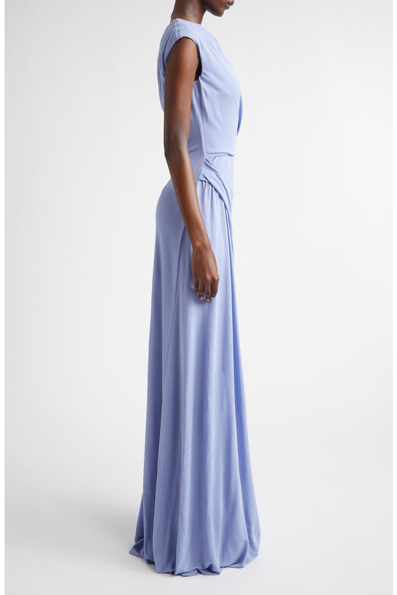 Draped Jersey Gown, Alternate, color, WISTERIA