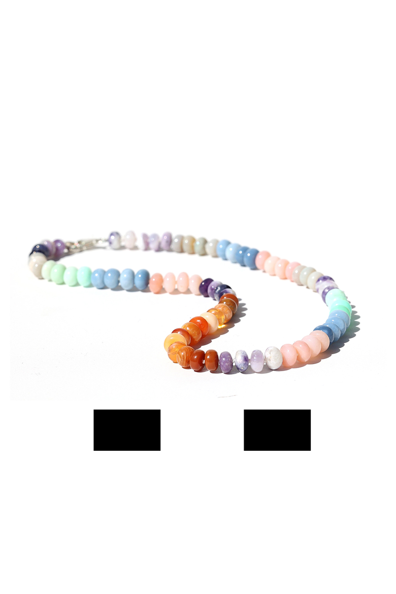 Rainbow Opal Candy Necklace, Alternate, color, Pastel Opal