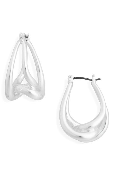 Knot Hoop Earrings