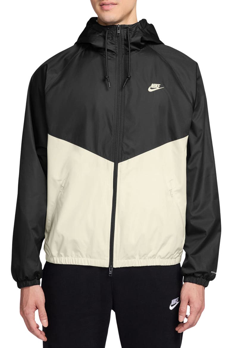 Windrunner Hooded Lined Jacket, Main, color, BLACK/ SAIL