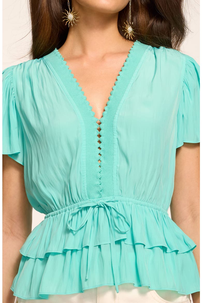 Emberly Peplum Shirt, Alternate, color, JADE