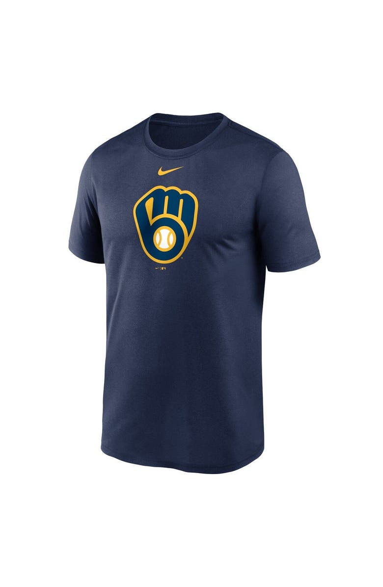 Nike Men's Nike Navy Milwaukee Brewers New Legend Logo T-Shirt, Alternate, color, Navy