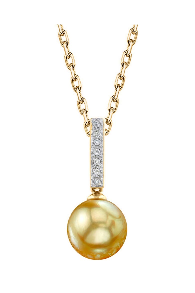 Golden Pearl Dangling Diamond Pendant, Main, color, Golden Pearl
