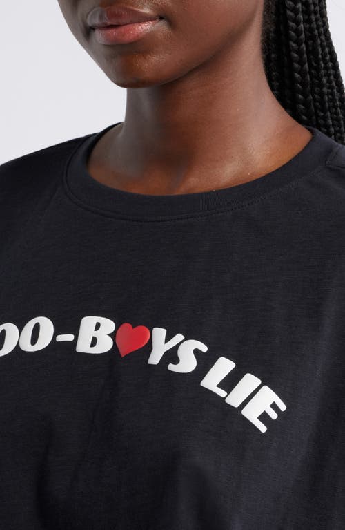 Boys Lie 1-800 Heart Graphic T-shirt In Black