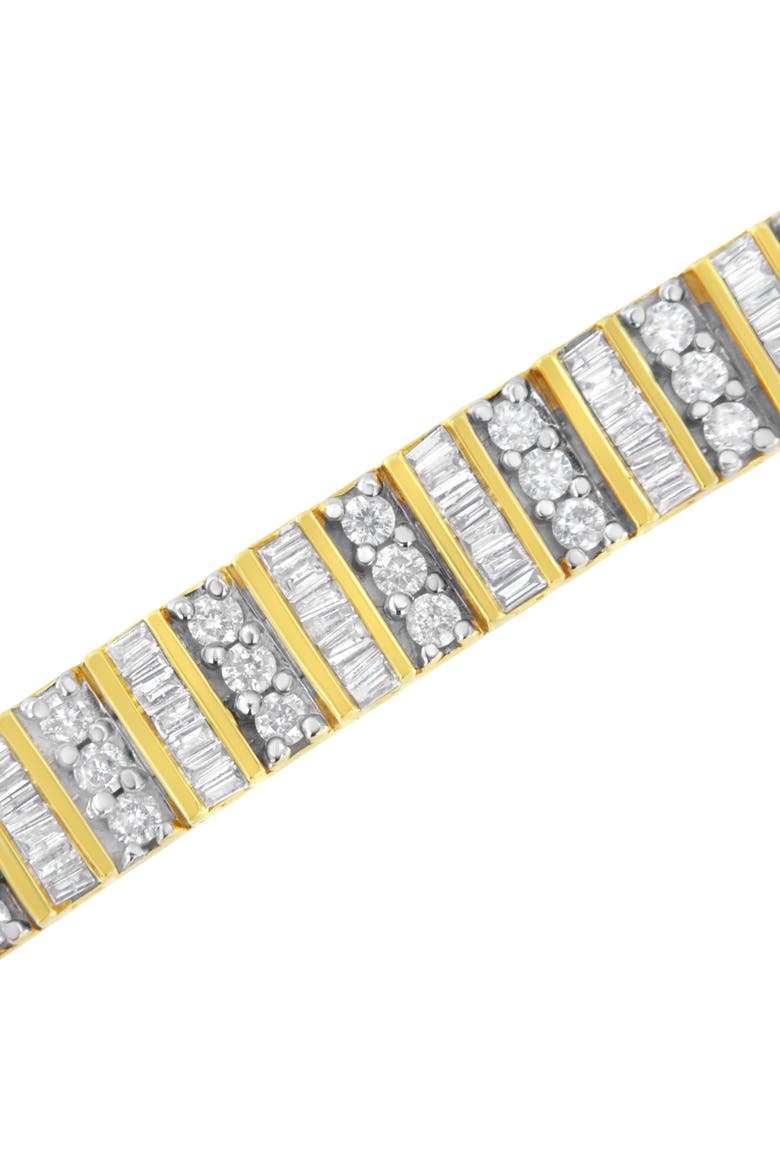 14K Yellow Gold 5.50 cttw Diamond Bracelet, Alternate, color, Yellow