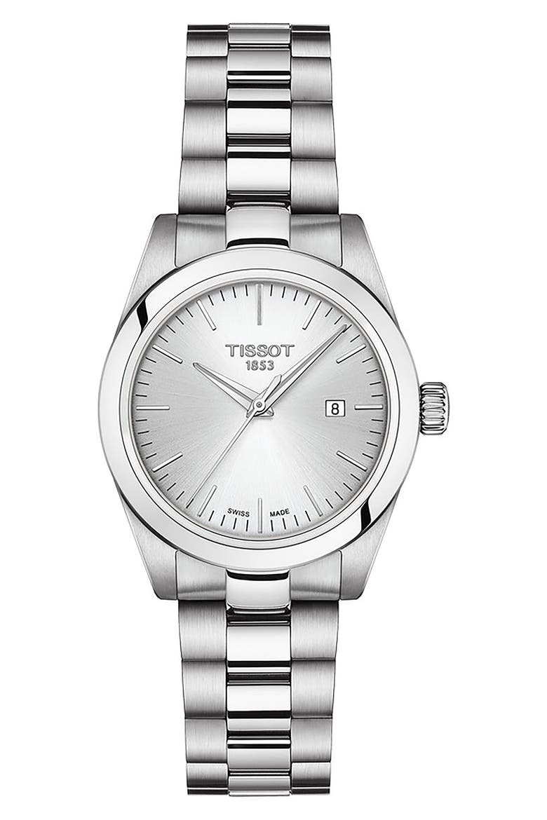 T-My Lady Bracelet Watch & Leather Strap Gift Set, 29.3mm, Alternate, color, SILVER