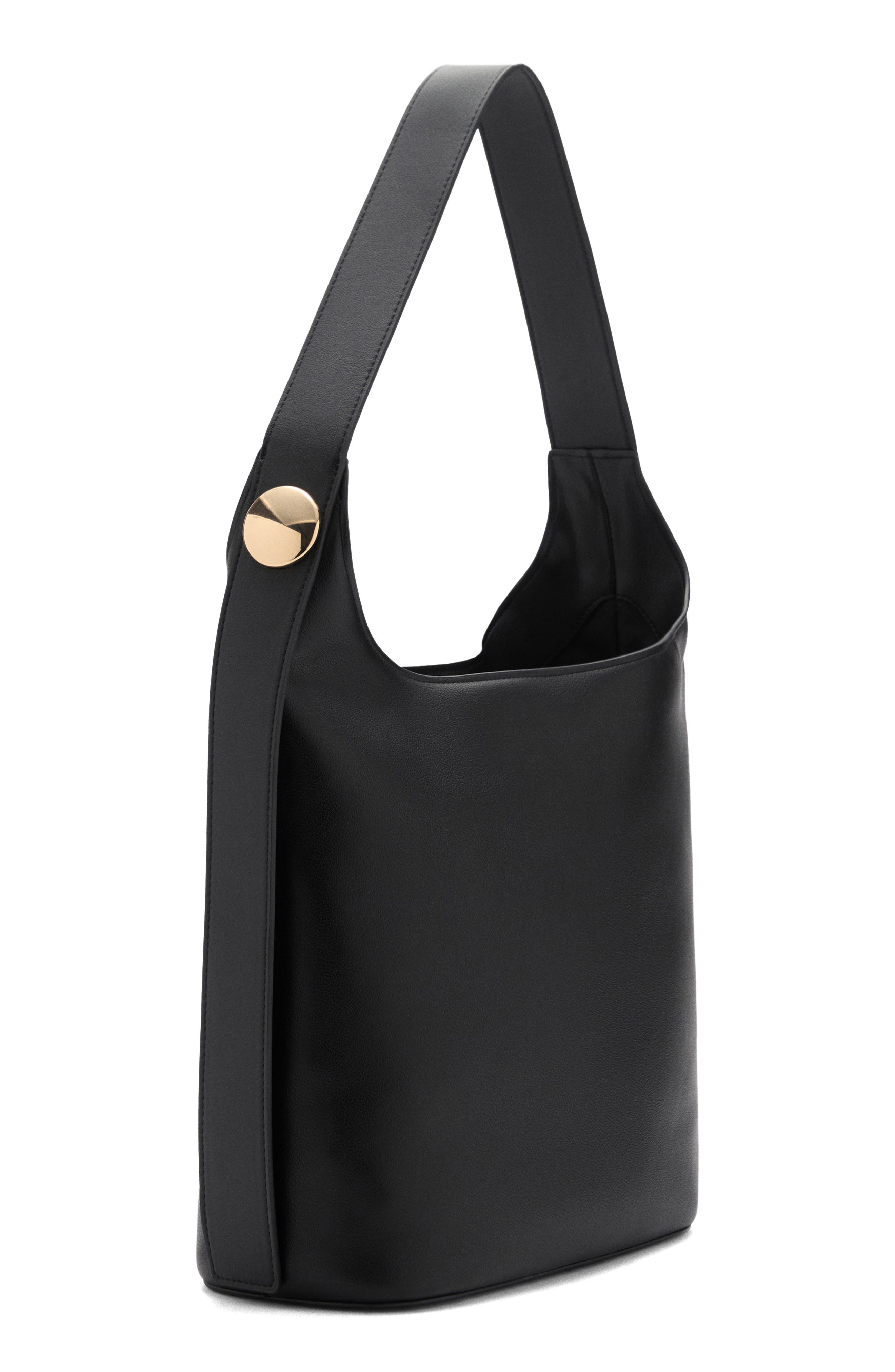 MANGO Faux Leather Shopper Bag, Alternate, color, 