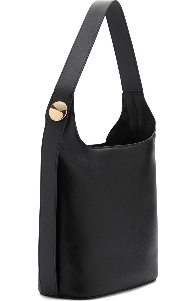 MANGO Faux Leather Shopper Bag, Alternate, color,