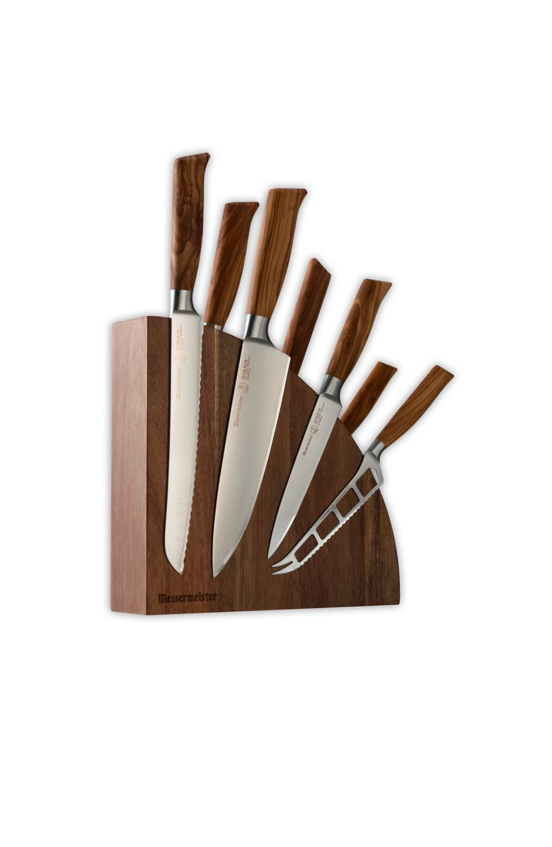 Messermeister Oliva Elite 8 Piece Magnetic Block Set, Main, color, Oliva