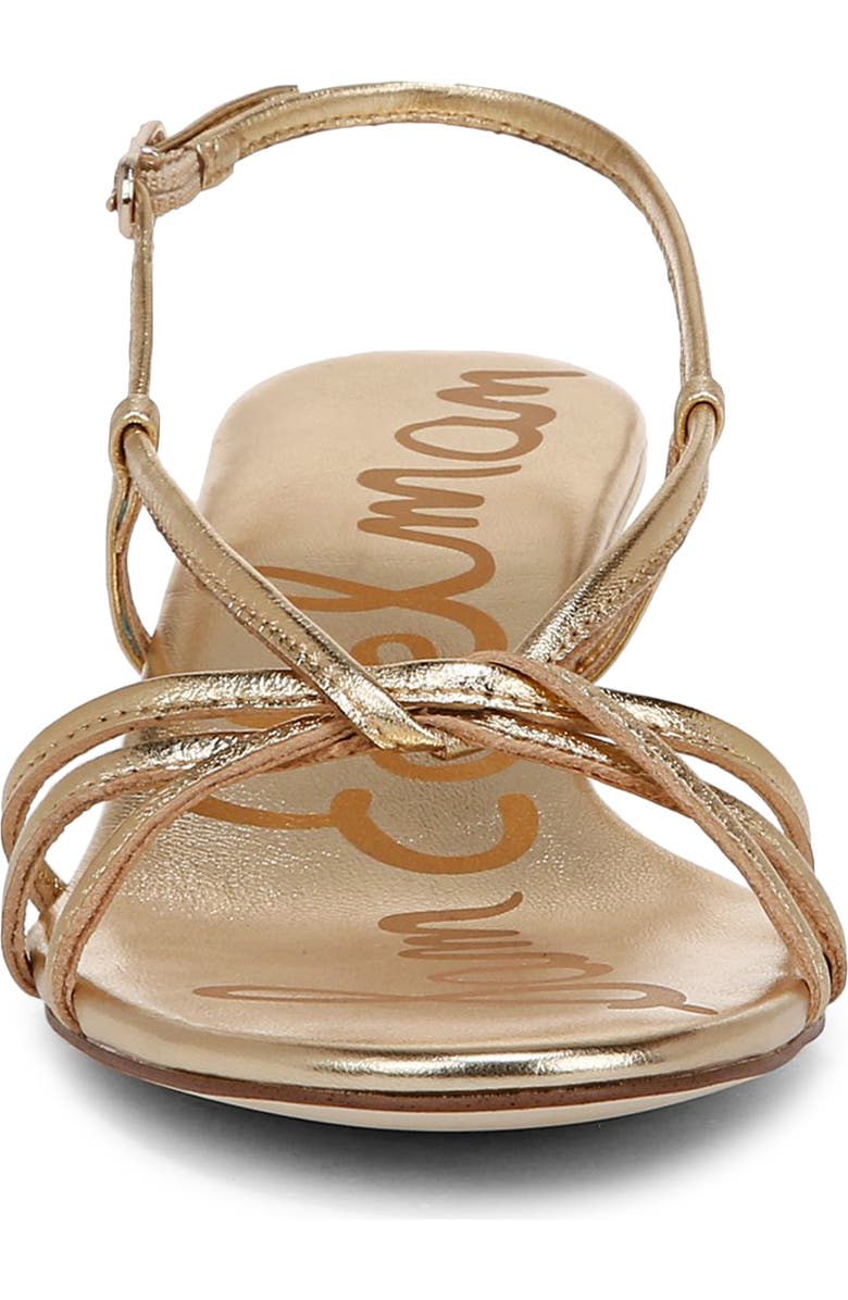 Sam Edelman Cressa Slingback Kitten Heel Sandal, Alternate, color, Amber Gold